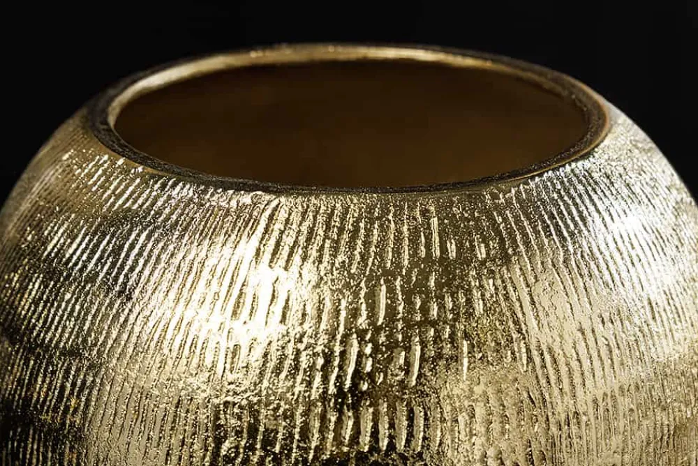 Riess-Ambiente Dekoration|Goldene Möbel > Dekorative Dose WILDLIFE BIRD 30cm gold antik rund Metall