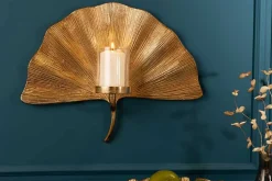 Riess-Ambiente Goldene Möbel|Kerzenständer ><noscript><img width=