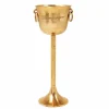 Riess-Ambiente Dekoration|Goldene Möbel > Dekorativer Sektkühler CHAMPAGNE 80cm antik gold handmade Metall Flaschenkühler