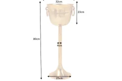 Riess-Ambiente Dekoration|Goldene Möbel > Dekorativer Sektkühler CHAMPAGNE 80cm antik gold handmade Metall Flaschenkühler