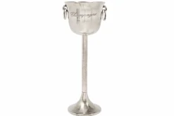 Riess-Ambiente Dekoration > Dekorativer Sektkühler CHAMPAGNE 80cm antik silber handmade Metall Flaschenkühler