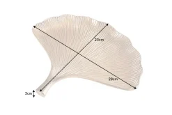 Riess-Ambiente Goldene Möbel|Schalen > Dekoratives Schalen 3er Set GINKGO 30cm gold handmade Metall