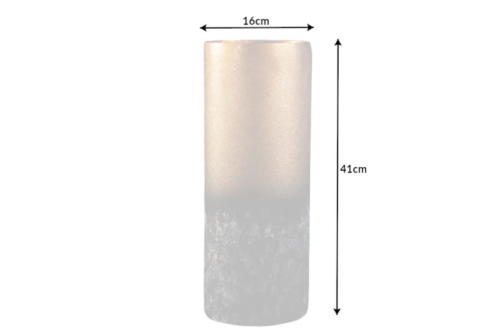 Riess-Ambiente Dekoration|Goldene Möbel > Dekorative Vase ABSTRACT 40cm gold Metall Patina handmade