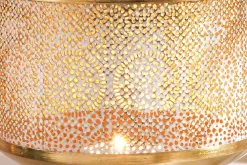 Riess-Ambiente Dekoration|Goldene Möbel > Deko Windlicht ORIENT 20cm gold Metall mit Patina handmade Laterne