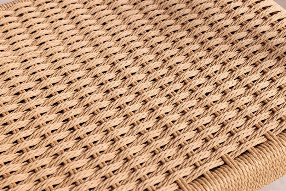 Riess-Ambiente Mehr...|Massivholzstühle > Design Armlehnen-Stuhl KENNEDY natur aus recyceltem Pinienholz mit Korbgeflecht