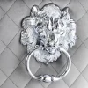 Riess-Ambiente Barhocker|Samt Möbel > Design Barhocker CASTLE DELUXE grau Samt silber Edelstahl mit Lehne Chesterfield