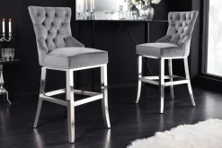 Riess-Ambiente Barhocker|Samt Möbel ><noscript><img width=