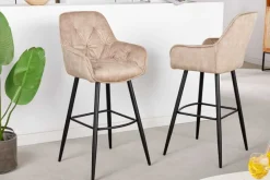 Riess-Ambiente Barhocker|Samt Möbel ><noscript><img width=