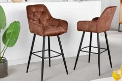 Riess-Ambiente Barhocker|Samt Möbel ><noscript><img width=
