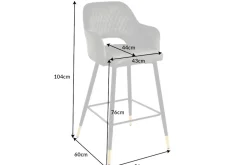 Riess-Ambiente Retro Möbel|Barhocker ><noscript><img width=