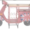 Riess-Ambiente Konsolentische|Industrial Loft > Design Bartisch SCOOTER 180cm rot Mangoholz Handarbeit Upcycling