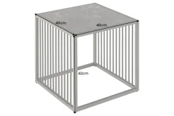 Riess-Ambiente Beistelltische|Skandinavisch > Design Beistelltisch ARCHITECTURE 40cm graphit Metall