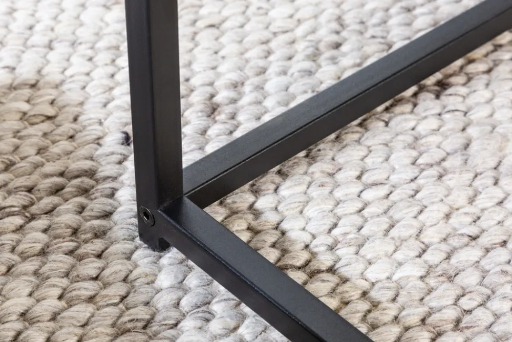 Riess-Ambiente Beistelltische|Industrial Loft > Design Beistelltische 2er Set SLIM LINE 50cm Wildeiche schwarz Industrial Stil