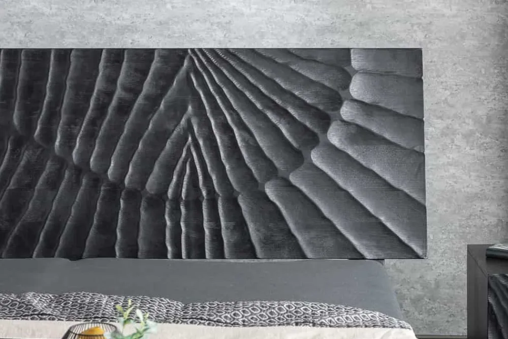 Riess-Ambiente Mehr...|Polsterbetten > Design Bett SCORPION 180x200cm schwarz Mangoholz 3D Schnitzerei Massivholz Doppelbett