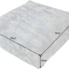 Riess-Ambiente Sitzpoufs|Heimtextilien > Design Bodenkissen XL ABSTRAKT 70cm blau beige abstraktes Muster Sitzpouf