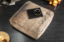 Riess-Ambiente Sitzpoufs|Heimtextilien > Design Bodenkissen XL MODERN ART 70cm braun abstraktes Muster Sitzkissen