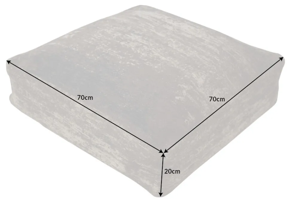 Riess-Ambiente Sitzpoufs|Heimtextilien > Design Bodenkissen XL MODERN ART 70cm braun abstraktes Muster Sitzkissen