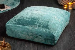 Riess-Ambiente Sitzpoufs|Heimtextilien > Design Bodenkissen XL MODERN ART 70cm türkis abstraktes Muster Sitzkissen