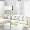 Riess-Ambiente Stehleuchten > Design Bogenlampe EXTENSO 230cm weiß Stehlampe mit weißem Marmorfuß