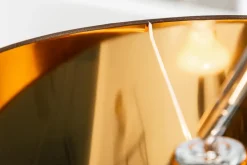 Riess-Ambiente Goldene Möbel|Stehleuchten > Design Bogenlampe FORMA 215cm schwarz gold Stehlampe mit Marmorfuß
