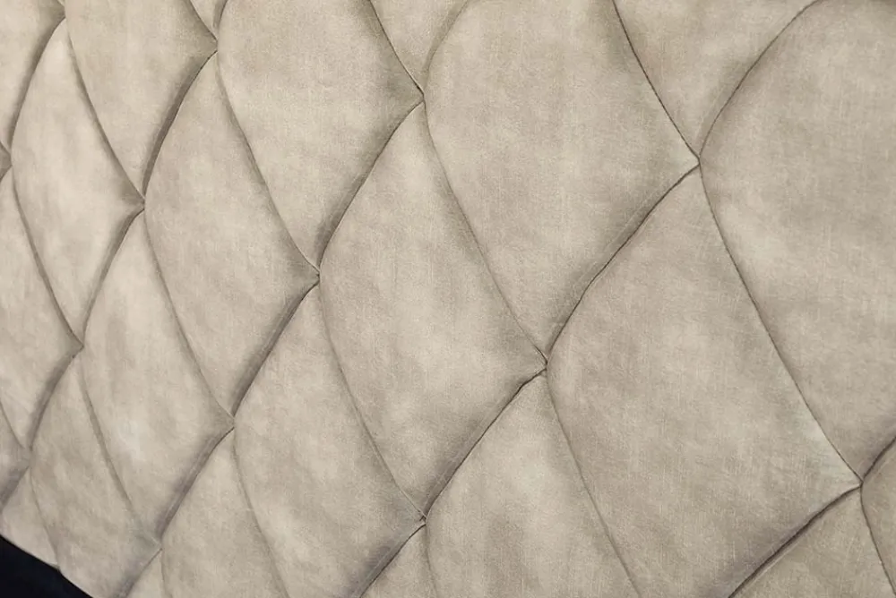 Riess-Ambiente Boxbetten|Samt Möbel > Design Boxbett ELYSIUM 160x200cm champagner beige Samt mit Stauraum und Lattenrost