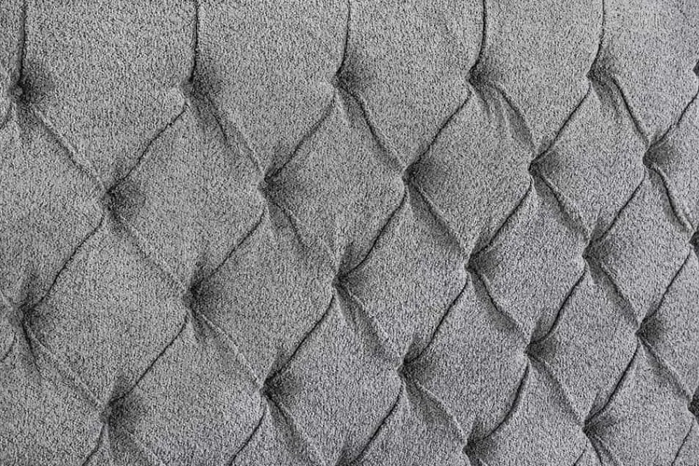 Riess-Ambiente Boxbetten|Polsterbetten > Design Boxbett PARIS 180x200 cm grau Bouclé Chesterfield