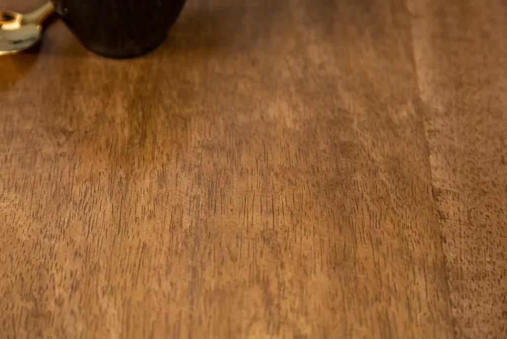 Riess-Ambiente Mehr...|Goldene Möbel > Design Couchtisch DIAMOND 70cm natur Mangoholz massiv messing Eisengestell