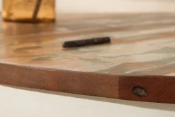 Riess-Ambiente Mehr...|Couchtische & Truhen > Design Couchtisch JAKARTA 70cm weiß Massivholz rund aus recycelten Fischerbooten mit Stauraum