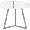 Riess-Ambiente Couchtische & Truhen > Design Couchtisch MARVELOUS 70cm weiß Marmor Keramik schwarzes Metall