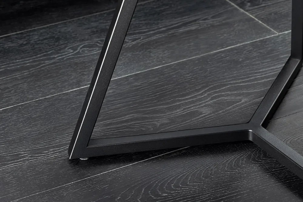 Riess-Ambiente Couchtische & Truhen > Design Couchtisch MARVELOUS 70cm weiß Marmor Keramik schwarzes Metall