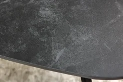 Riess-Ambiente Couchtische & Truhen > Design Couchtisch MARVELOUS 90cm anthrazit Marmor Keramik schwarzes Metall