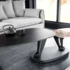 Riess-Ambiente Couchtische & Truhen > Design Couchtisch MOVEMENT schwarz rund drehbar Pandora Keramik Metallgestell