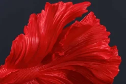 Riess-Ambiente Dekoration > Design Deko Figur Kampffisch CROWNTAIL 35cm rot Betta Fisch Skulptur