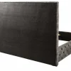 Riess-Ambiente Polsterbetten|Samt Möbel > Design Doppelbett PARIS 180x200cm grau Samt Chesterfield
