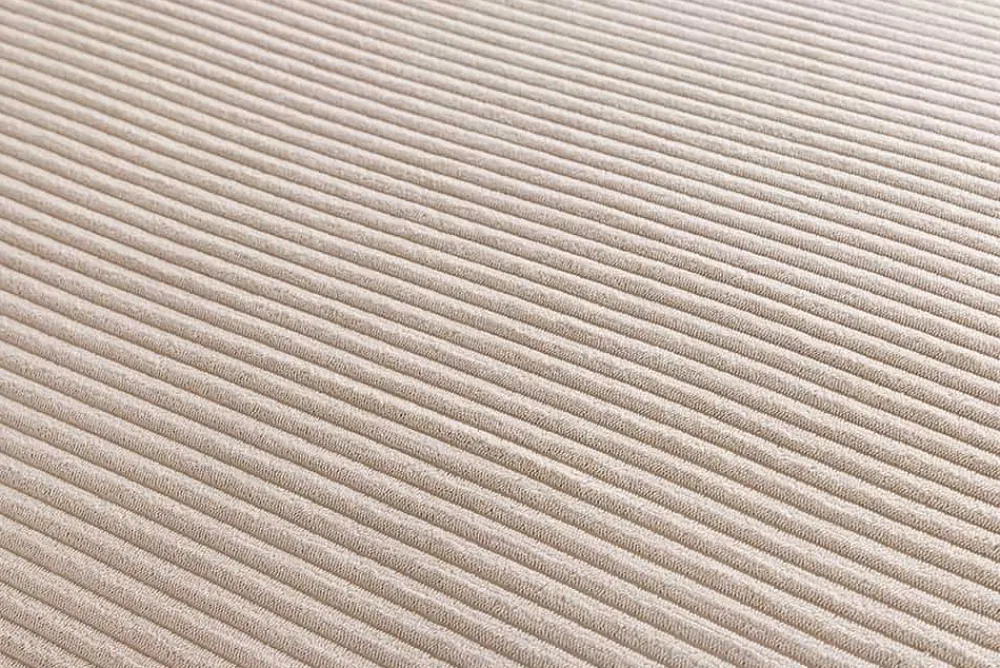 Riess-Ambiente Skandinavisch|Ecksofa > Design Ecksofa ATMOSPHERE XL 245cm champagner beige Cord Federkern inkl. Kissen