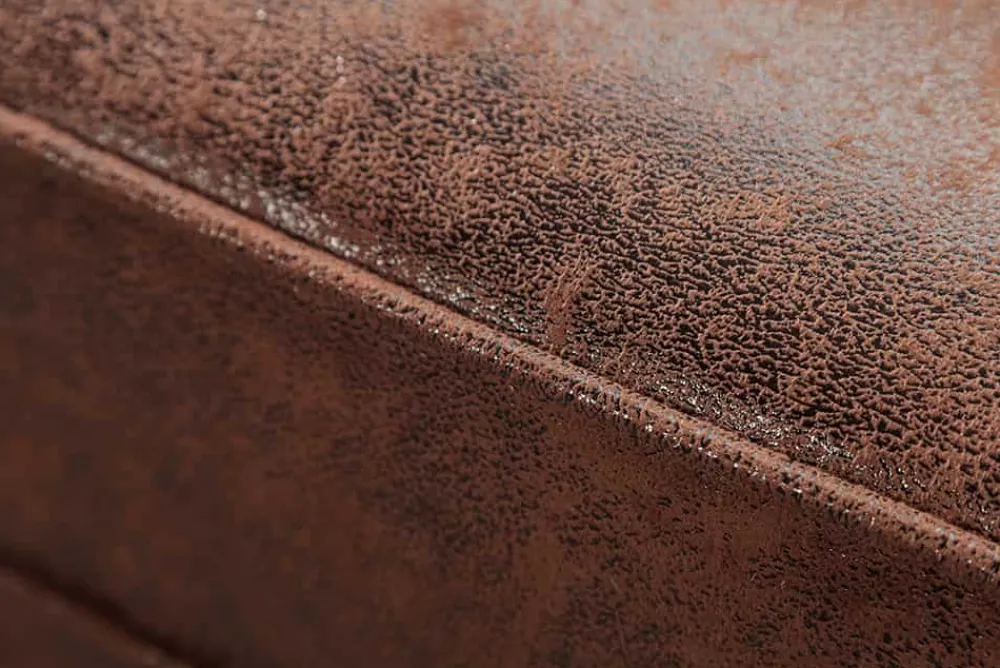 Riess-Ambiente Ecksofa > Design Ecksofa CHESTERFIELD 270cm antik braun Microfaser Federkern Ottomane links Vintage