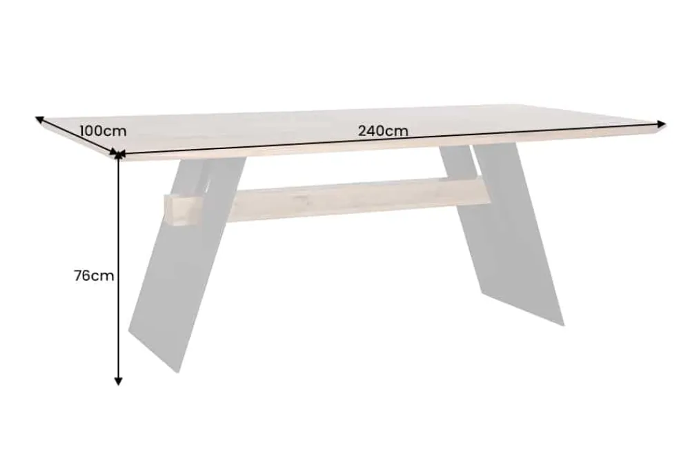 Riess-Ambiente Esstische|Mehr... > Design Esstisch GRAND OAK 240cm natur Wildeiche Massivholz