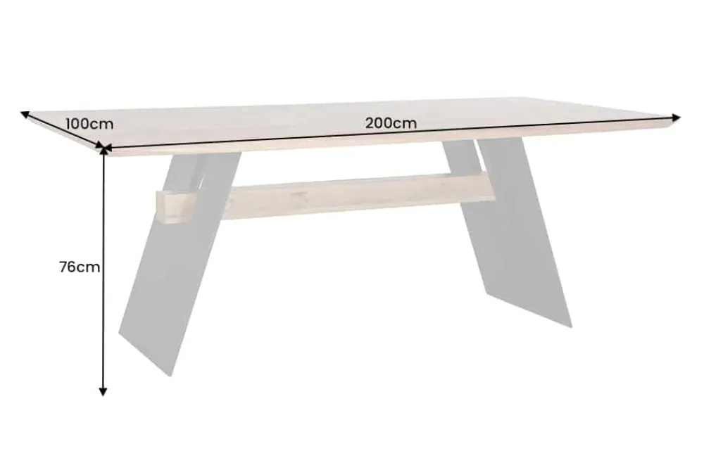 Riess-Ambiente Esstische|Mehr... > Design Esstisch GRAND OAK 200cm natur Eiche Massivholz