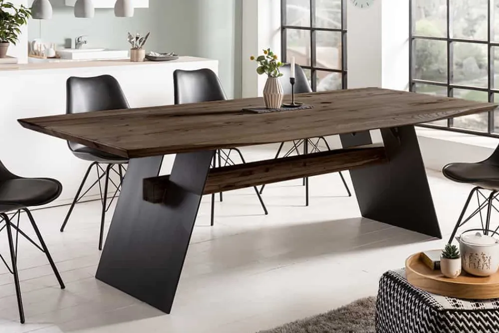 Riess-Ambiente Esstische|Mehr... > Design Esstisch GRAND OAK 240cm smoke Eiche Massivholz