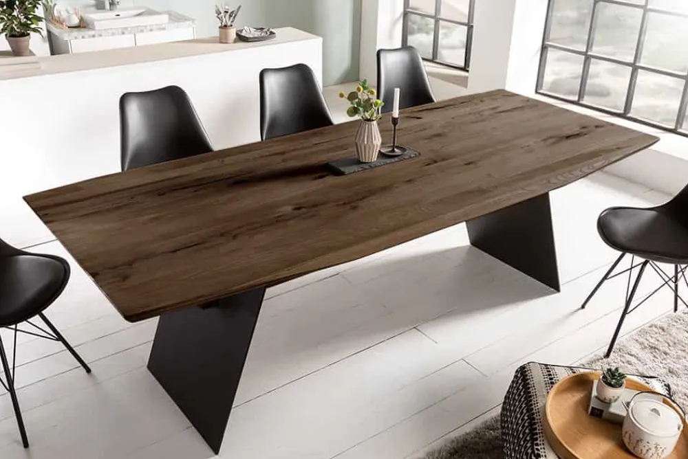 Riess-Ambiente Esstische|Mehr... > Design Esstisch GRAND OAK 240cm smoke Eiche Massivholz