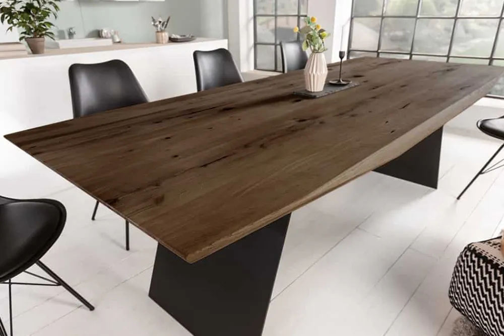 Riess-Ambiente Esstische|Mehr... > Design Esstisch GRAND OAK 240cm smoke Eiche Massivholz