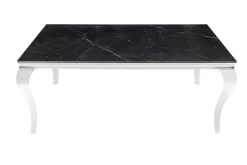 Riess-Ambiente Esstische > Design Esstisch MODERN BAROCK 180cm schwarz anthrazit chrom Keramik Marmor