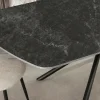 Riess-Ambiente Esstische > Design Esstisch OSAKA 160cm anthrazit Keramik schwarz Sterngestell Metall