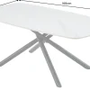 Riess-Ambiente Esstische > Design Esstisch OSAKA 160cm weiß Keramik schwarz Sterngestell Metall