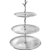 Riess-Ambiente Etageren & Tabletts > Design Etagere ABSTRACT 50cm silber mit drei Etagen