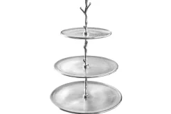 Riess-Ambiente Etageren & Tabletts > Design Etagere ABSTRACT 50cm silber mit drei Etagen