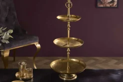 Riess-Ambiente Goldene Möbel|Etageren & Tabletts ><noscript><img width=