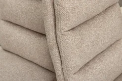 Riess-Ambiente Freischwinger > Design Freischwinger Stuhl COMFORT beige Strukturstoff mit Metallgestell