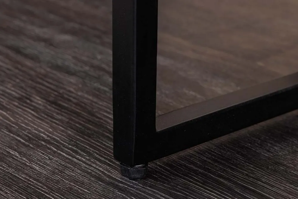 Riess-Ambiente Mehr...|Massivholzschränke > Design Highboard ORBIT 120cm schwarz Mangoholz mit 3D-Front Metall