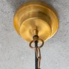 Riess-Ambiente Goldene Möbel|Hängelampen > Design Hängelampe INDUSTRIAL 45cm gold Metall rund Pendelleuchte höhenverstellbar